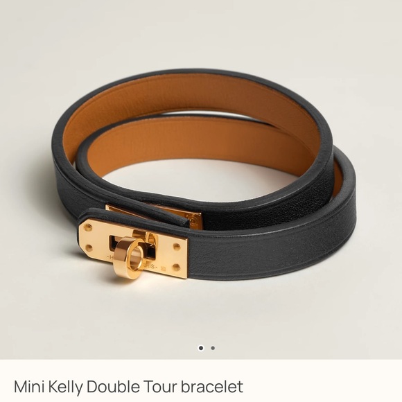 Hermes Black and Gold Women's Bracelet - Picture 5 of 5